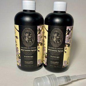 LOT of 2 Tweak'd By Nature Cleansing Hair Treatment Wild Summer Apricot 16 oz e